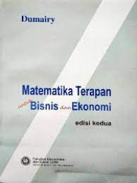 Matematika Terapan untuk Bisnis dan Ekonomi