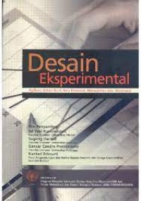 Desain Eksperimental: Aplikais dalam Riset Ilmu Ekonomi, Manajemen dan Akuntansi