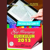 Siap Menyongsong Kurikulum 2013