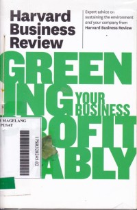 Harvard Bussiness Review on Greening Your Bussiness Profitably