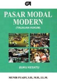 Pasar Modal Modern (Tinjauan Hukum) buku 1