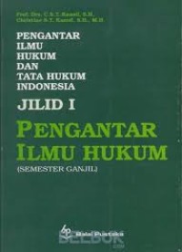 Pengantar Ilmu Hukum Jilid I