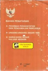 Bahan Penataran (P4,UUD 1945,GBHN