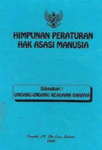 Himpunan Peraturan Hak Asasi Manusia