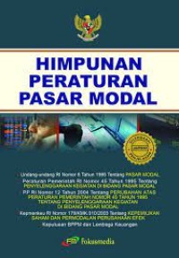 Himpunan Peraturan Pasar Modal UU No.8 Th.1995
