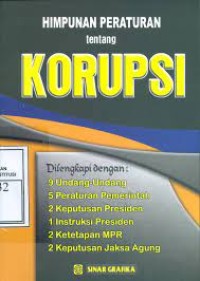 Image of Himpunan Peraturan tentang Korupsi