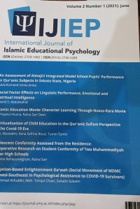 INTERNATIONAL JOURNAL OF ISLAMIC EDUCATIONAL PSYCHOLOGY