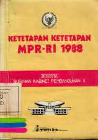 Ketetapan-ketetapan MPR 1988