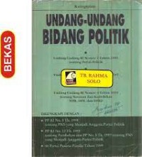 Kumpulan Undang-undang Bidang Politik