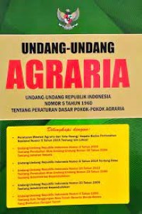 Image of Undang-Undang agraria