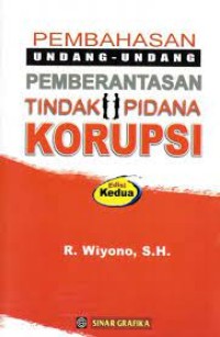 Undang-Undang Pemberantasan Tindak Pidana Korupsi