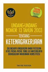 UU RI Nomor 13  Tahun 2003