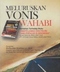 Meluruskan Vonis Wahabi