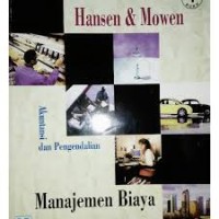 Manajemen Biaya: Akuntansi dan Pengendalian buku 1