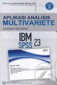 Aplikasi Analisis Multivariete Dengan Program IBM SPPS 23