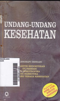 Undang-Undang Kesehatan