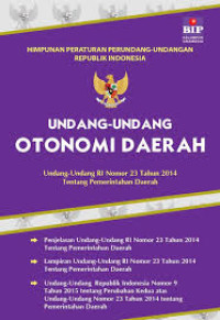Image of Undang undang Otonomi daerah